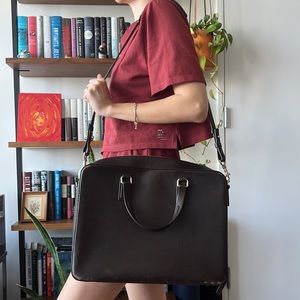 MISMO Smooth quality leather briefcase/shoulder bag